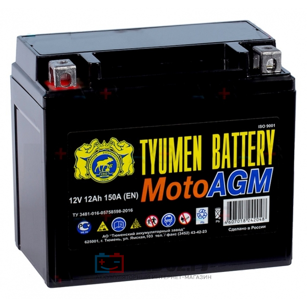 Автомобильный аккумулятор tyumen battery